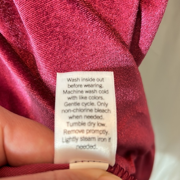 🆕 LC Lauren Conrad Burgundy Dress - Picture 9 of 11